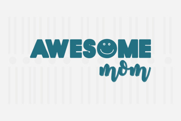 Awesome Mom Mother's Day SVG for Crafts and Graphics