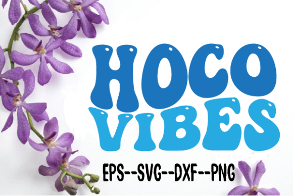 HOCO VIBES New Wavy Retro Svg for Crafts and Graphics