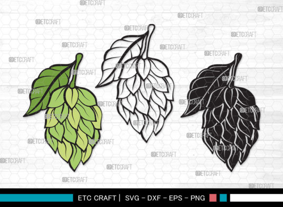 Hops SVG Beer Gift Graphic for Crafts and Branding