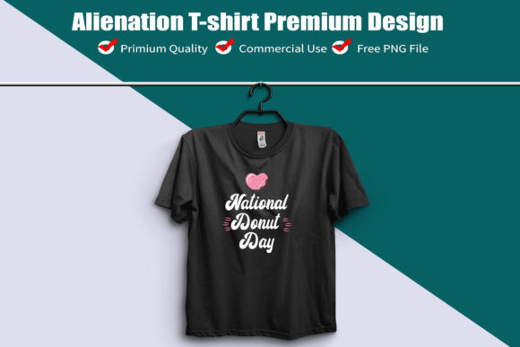 National Donut Day T-shirt Design SVG for Crafts and Graphics