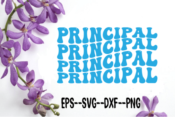 Principal New Wavy Retro Svg for Creative Graphics and Crafts